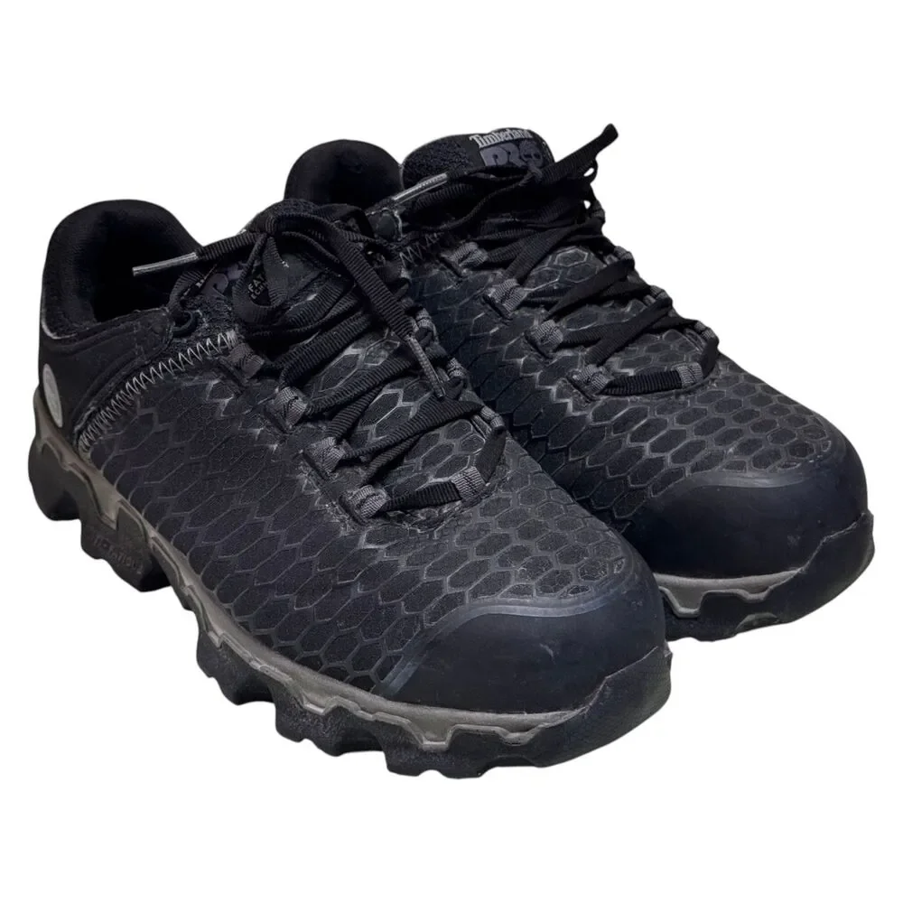 Timberland PRO A1B6U Powertrain Sport Mens 7.5M Alloy Toe Work Shoes Black